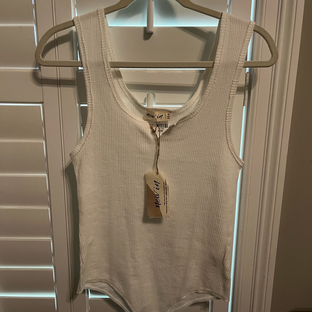 Brand new with tags cotton white bodysuit